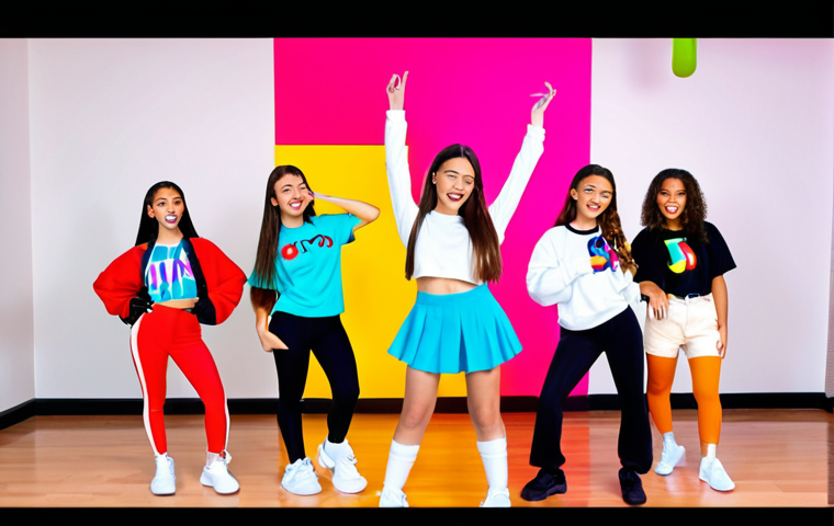 **Image Prompt:** A vibrant TikTok video featuring Gen Alpha teens participating in a dance challenge with branded elements subtly integrated. Bright colors, fast cuts, and trending music in the background. The overall feel is fun, energetic, and authentic, avoiding overly staged visuals.