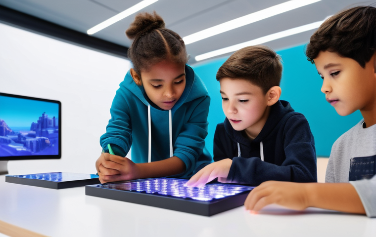 알파세대와 마케팅의 윤리적 측면 - Early Digital Immersion & Interactive Learning**
A cheerful preschool-aged child, approximately 4-5 ...