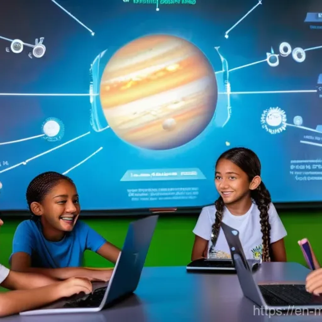 알파세대를 위한 맞춤형 콘텐츠 제작 방법 - **Prompt 1: Future Classroom: Interactive Digital Learning**
    "A vibrant, brightly lit classroom ...